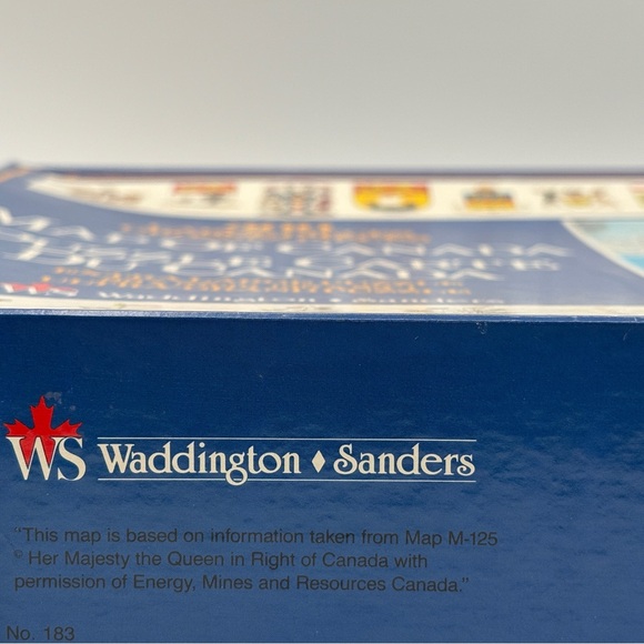 Vintage Map Of Canada 300 Piece Jigsaw Puzzle Waddington Sanders 35" X 22" 1980s - Picture 7 of 7